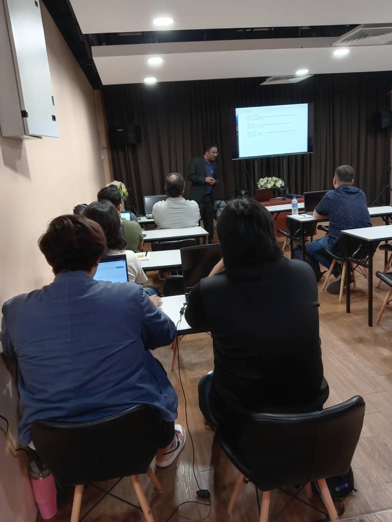 Training participants in session
